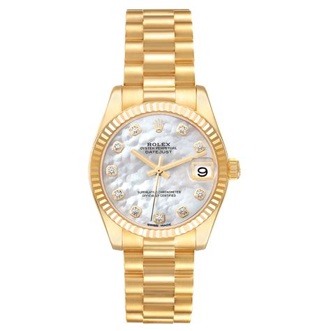 178278 rolex mop diamonds|Rolex President Yellow Gold 178278 .